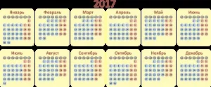 Календарна сітка 2017 скачати в векторі (скачати) Календарна сітка 2017 скачати в векторі