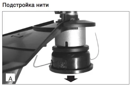 Як заправити намотати волосінь в тріммер електроінструмент (носик кришці повинен) Як заправити намотати волосінь в тріммер електроінструмент