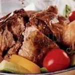 Картопля з куркою і грибами у вершковому соусі