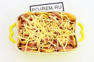 Картопля з ковбасою в духовці - покроковий рецепт з фото як приготувати