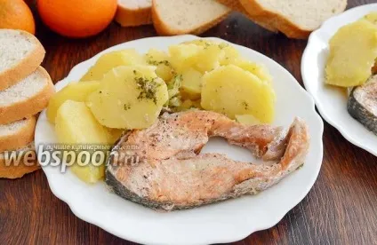 Кета в духовці рецепт з фото з картоплею