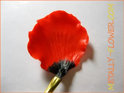 Керамічна флористика маки - майстер клас, частина 2, metally flower (мак з полімерної глини) Керамічна флористика маки - майстер клас, частина 2, metally flower