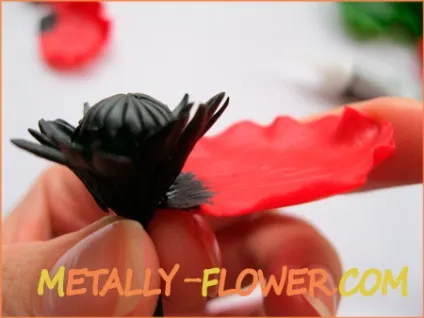 Керамічна флористика маки - майстер клас, частина 2, metally flower (маки мк холодний фарфор) Керамічна флористика маки - майстер клас, частина 2, metally flower