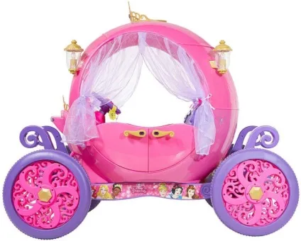 Карета-електромобіль для юної принцеси disney princess pink