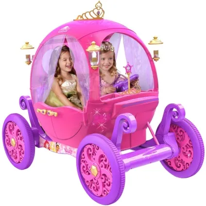 Карета-електромобіль для юної принцеси disney princess pink