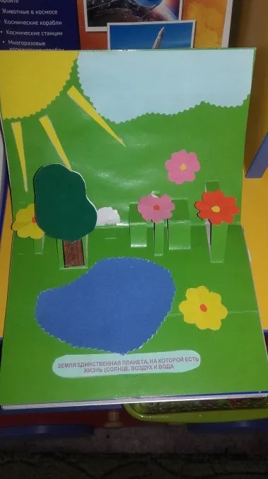 Книжка з об'ємними картинками своїми руками «зоряний купол»