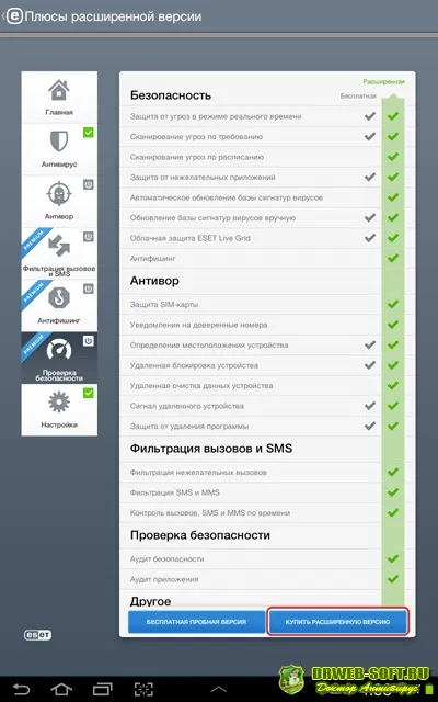 Ключі eset nod32 mobile security для android - доктор антивірус