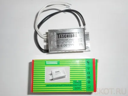 Трансформатор электронный понижающий (TASCHIBRA) 230V/12V 105W, TRA25, Feron 21005