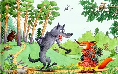 Кот і лисиця - російська народна казка, казки вірші розповіді (кіт і лисиця) Кот і лисиця - російська народна казка, казки вірші розповіді