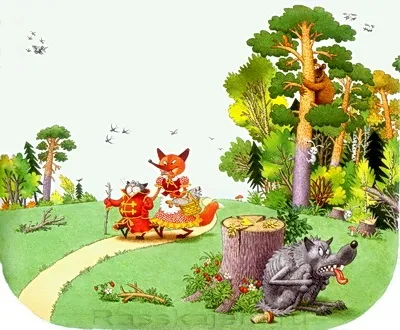 Кот і лисиця - російська народна казка, казки вірші розповіді (ведмідь) Кот і лисиця - російська народна казка, казки вірші розповіді