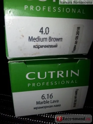Фарба для волосся cutrin reflection demi - «мої спроби самостійного фарбування