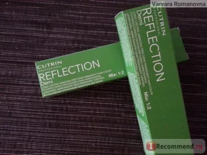 Фарба для волосся cutrin reflection demi - «мої спроби самостійного фарбування