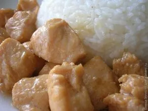 Курка по-китайськи з рисом