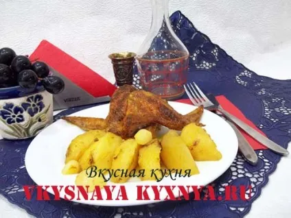 Курячі крильця, запечені в духовці з картоплею, рецепт з фото (духовці) Курячі крильця, запечені в духовці з картоплею, рецепт з фото