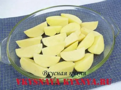 Курячі крильця, запечені в духовці з картоплею, рецепт з фото (крильця) Курячі крильця, запечені в духовці з картоплею, рецепт з фото
