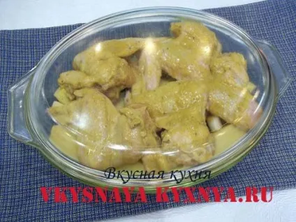 Курячі крильця, запечені в духовці з картоплею, рецепт з фото (духовці) Курячі крильця, запечені в духовці з картоплею, рецепт з фото