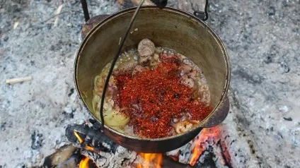 Лагман в казані готуємо на природі, vkazane (казан) Лагман в казані готуємо на природі, vkazane