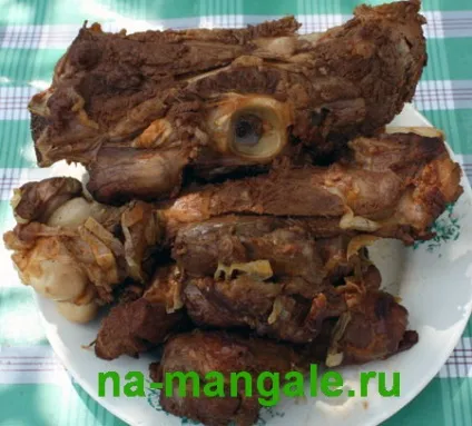 Лагман в казані на багатті по-узбецьки - покроковий рецепт (вогнищі) Лагман в казані на багатті по-узбецьки - покроковий рецепт