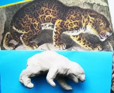 Ліплення тигр з пластиліну