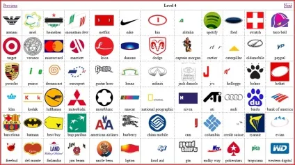 Logo quiz відповіді з картинками