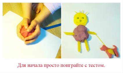 Ліплення для малюків (від 1 до 1, 5 років) - прості ігри з тестом