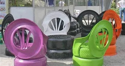 Кращі вироби з шин на дитячий майданчик фото і цікаві ідеї (дитячу) Кращі вироби з шин на дитячий майданчик фото і цікаві ідеї