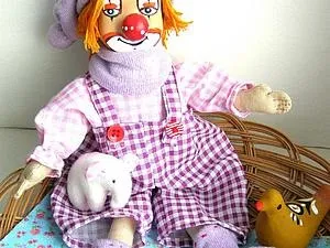 Майстер-клас лавандовий клоун клітинка - ярмарок майстрів - ручна робота, handmade (бавовна 100%) Майстер-клас лавандовий клоун клітинка - ярмарок майстрів - ручна робота, handmade