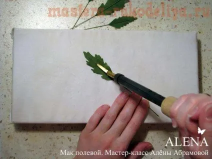 Майстер-клас квіти з тканини - мак польовий (деталі суху газету) Майстер-клас квіти з тканини - мак польовий