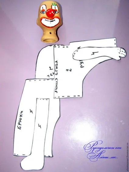 Майстер-клас лавандовий клоун клітинка - ярмарок майстрів - ручна робота, handmade (фліс) Майстер-клас лавандовий клоун клітинка - ярмарок майстрів - ручна робота, handmade