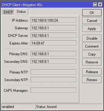 Мегафон m150-2 (huawei e3372s) і mikrotik, notepad