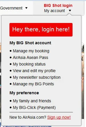 Використання бонусних балів air asia big points (використання) Використання бонусних балів air asia big points