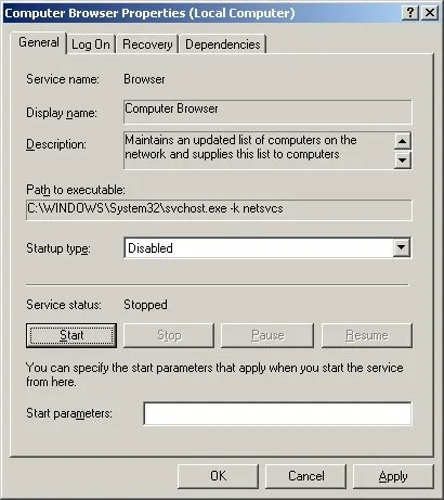Виправляємо спільний доступ до файлів і принтерів під windows xp (dsl) Виправляємо спільний доступ до файлів і принтерів під windows xp