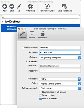 Microsoft remote desktop як налаштувати