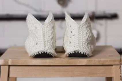 Милі домашні тапочки гачком - ярмарок майстрів - ручна робота, handmade (в'язані тапочки) Милі домашні тапочки гачком - ярмарок майстрів - ручна робота, handmade