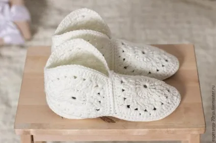 Милі домашні тапочки гачком - ярмарок майстрів - ручна робота, handmade (майстер-клас з в'язання) Милі домашні тапочки гачком - ярмарок майстрів - ручна робота, handmade