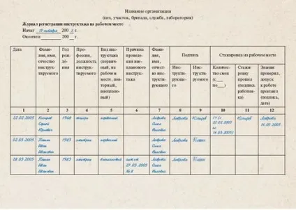 Методичні вказівки і рекомендації щодо заповнення журналу інструктажу на робочому місці (краса) Методичні вказівки і рекомендації щодо заповнення журналу інструктажу на робочому місці