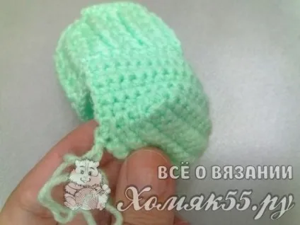 М'ятні носочки гачком (шкарпетки гачком) М'ятні носочки гачком