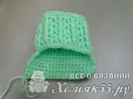 М'ятні носочки гачком (шкарпетки) М'ятні носочки гачком