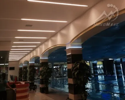 Натяжні стелі в басейні варіанти, особливості монтажу, експлуатації (натяжні) Натяжні стелі в басейні варіанти, особливості монтажу, експлуатації