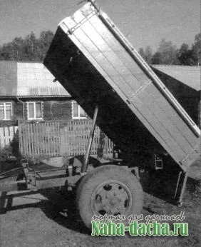 Одноосний причіп-самоскид для трактора своїми руками (причіп самоскид своїми руками) Одноосний причіп-самоскид для трактора своїми руками