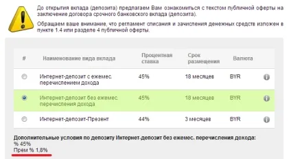 онлайн депозит