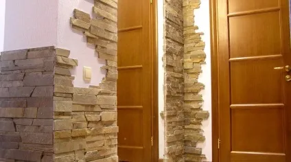 Оздоблення кухні штучним каменем, ремонт квартир фото (штучним) Оздоблення кухні штучним каменем, ремонт квартир фото