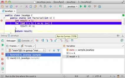 Отладчик intellij idea, java