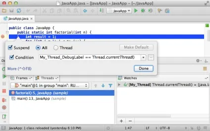 Отладчик intellij idea, java