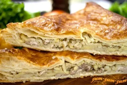 Пиріг з листкового тіста з грибами, рецепт з фото (гриби) Пиріг з листкового тіста з грибами, рецепт з фото