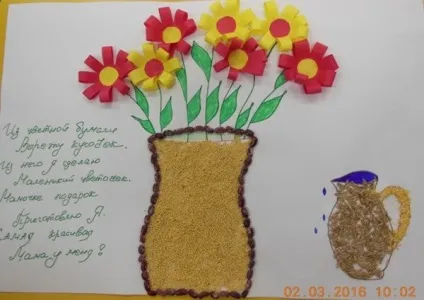 Плакат на 8 березня в школі і в дитячому саду своїми руками - як оформити стінгазету для колег і