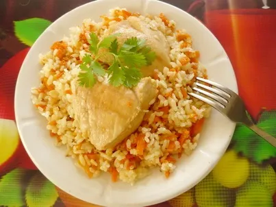 Плов з філе курки