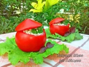 Помідори фаршировані сиром (рецепти з фото) Помідори фаршировані сиром