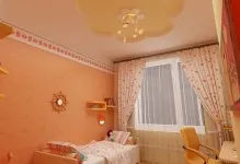 Стеля в дитячій фото в кімнаті, який краще зробити малюнок, дизайн зі скошеним і з фотодруком (фото) Стеля в дитячій фото в кімнаті, який краще зробити малюнок, дизайн зі скошеним і з фотодруком