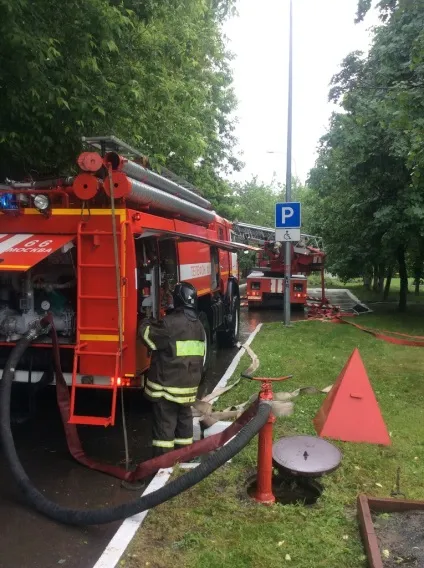 Пожежно-тактичне навчання в лікарні № 17, раёнза (вчення) Пожежно-тактичне навчання в лікарні № 17, раёнза